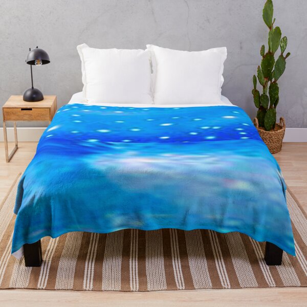 Item preview, BLUE OCEAN DEEP SEA DESIGN PATTERN THROW BLANKET designed and sold by CoolMolo.