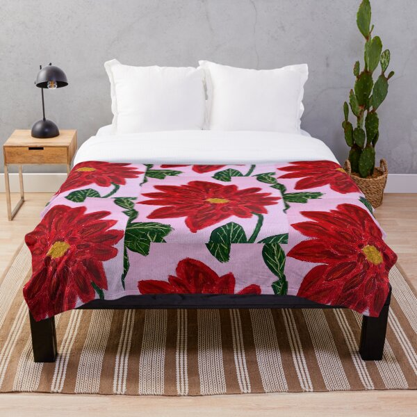 Aperçu de l'œuvre Dahlia rouge rose créée et vendue par Ruth Breen Artwork .