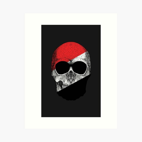 Item preview, Sealand flag Skull designed and sold by pretty4u.