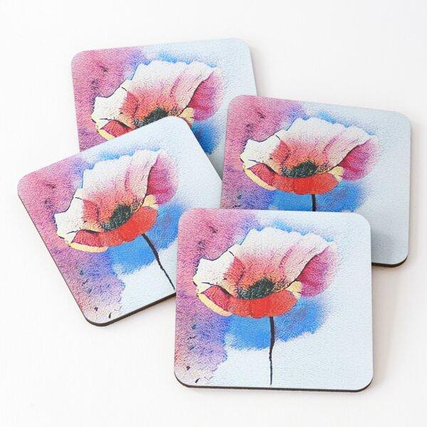 Item preview, Simple Pretty Watercolor Poppy designed and sold by CattlettArt.