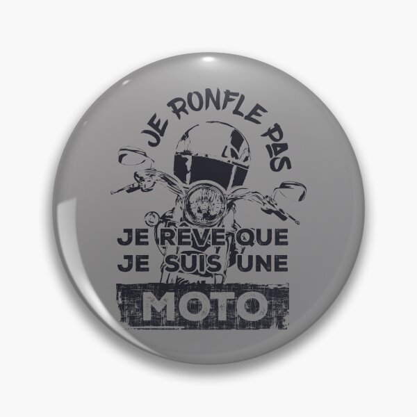 Artikelvorschau, Je ronfle pas, je rêve que je suis une moto - Gris entworfen und verkauft von F440.