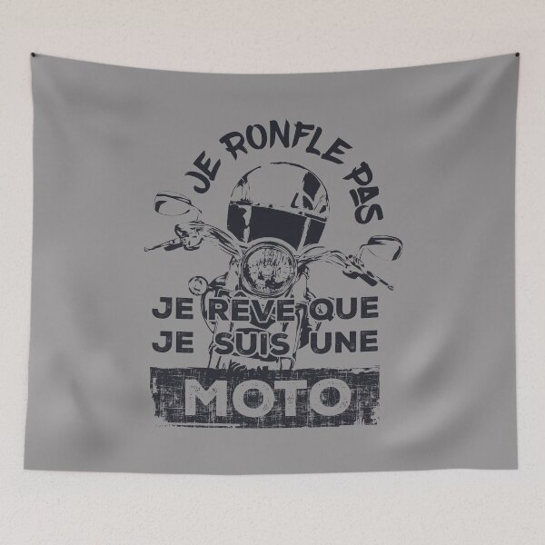 Item preview, Je ronfle pas, je rêve que je suis une moto - Gris designed and sold by F440.