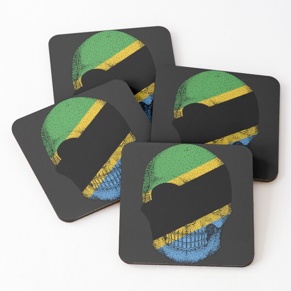 Item preview, Tanzania flag Skull designed and sold by pretty4u.