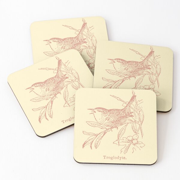 Item preview, Troglodyte - Bird - Vintage Dictionary Illustration designed and sold by Birdbrook Academy.