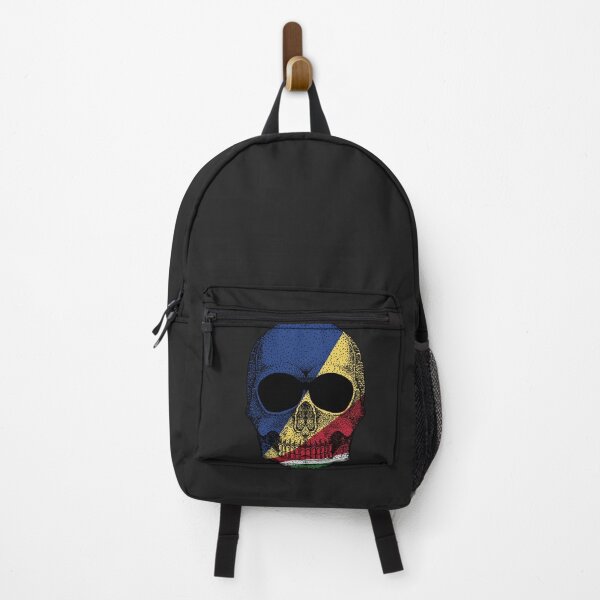 Item preview, Seychelles flag Skull designed and sold by pretty4u.