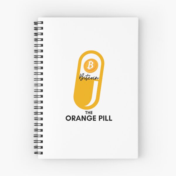 Item preview, The Orange Pill - Bitcoin (White) designed and sold by CryptoBeings.