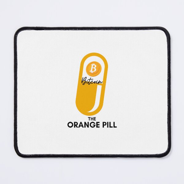 Item preview, The Orange Pill - Bitcoin (White) designed and sold by CryptoBeings.