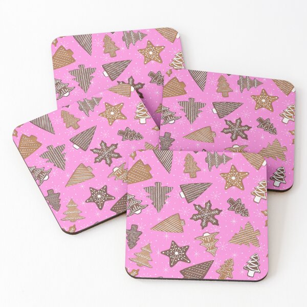 Item preview, Pink Mid century Christmas Cookies designed and sold by WickedRefined - Nicole Demereckis.