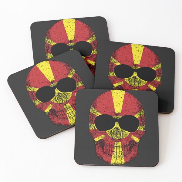 Item preview, Macedonia flag Skull designed and sold by pretty4u.