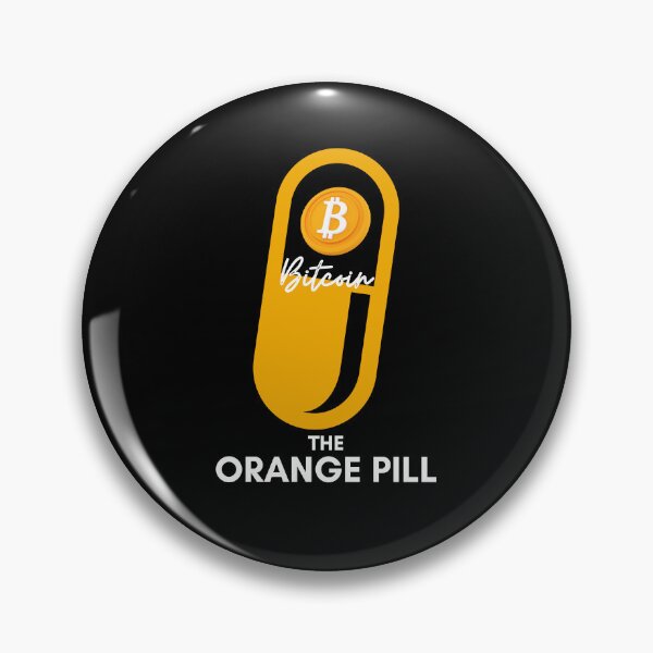 Item preview, The Orange Pill - Bitcoin (Black) designed and sold by CryptoBeings.