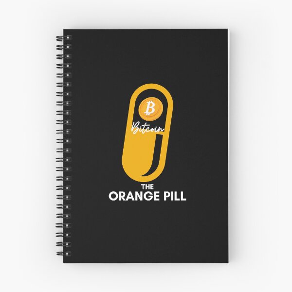 Item preview, The Orange Pill - Bitcoin (Black) designed and sold by CryptoBeings.