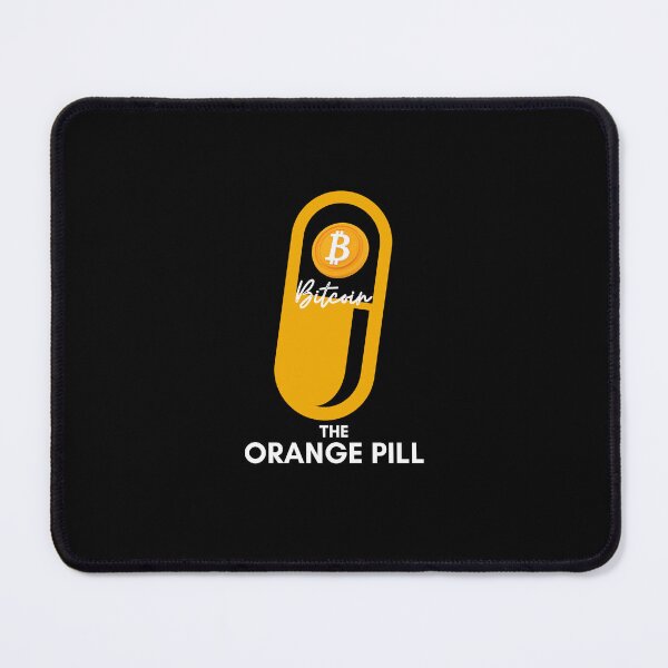 Item preview, The Orange Pill - Bitcoin (Black) designed and sold by CryptoBeings.