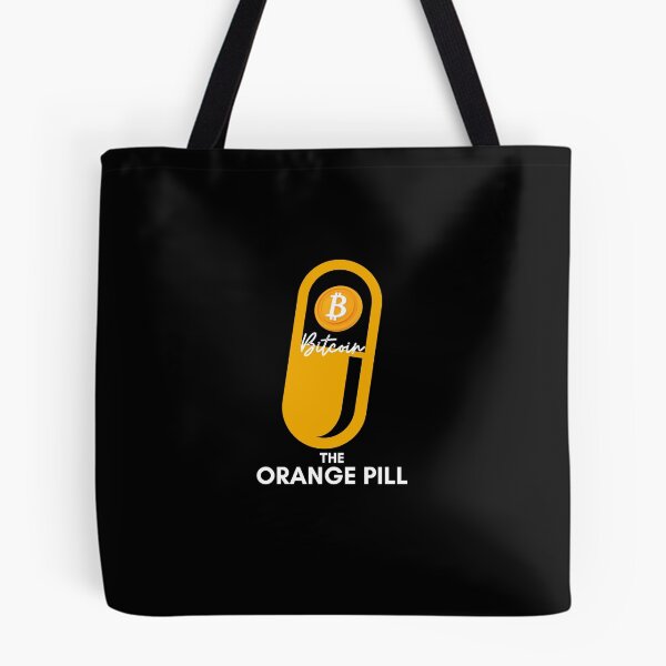 Item preview, The Orange Pill - Bitcoin (Black) designed and sold by CryptoBeings.