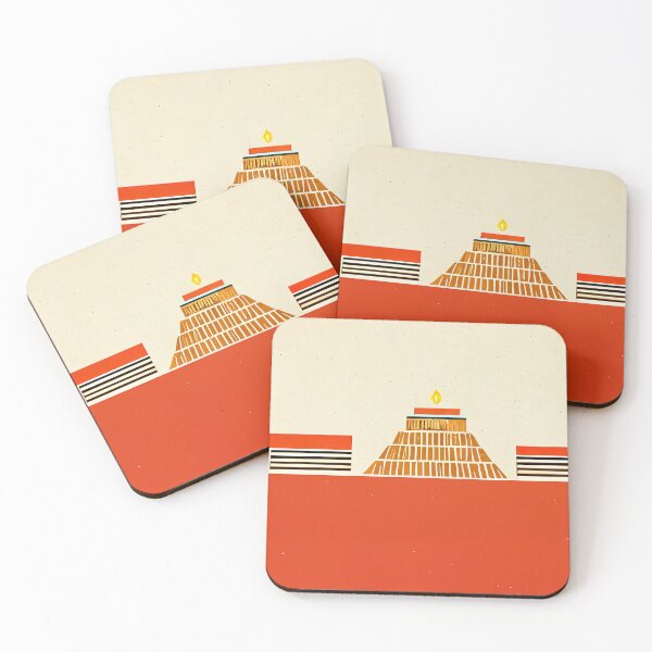 Item preview, Minimal Aztec Temple designed and sold by MoreMachine.