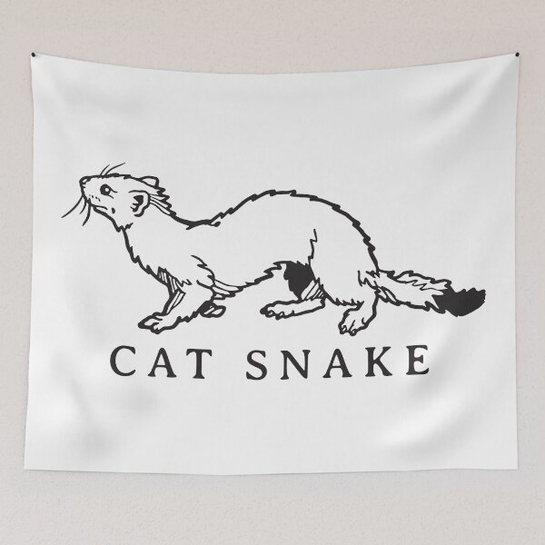 Item preview, Cat Snake Where is its litter box? designed and sold by ORNOL.