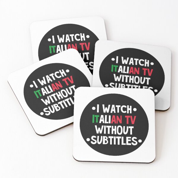 Item preview, I watch Italian TV without subtitles designed and sold by AnnaRuz.