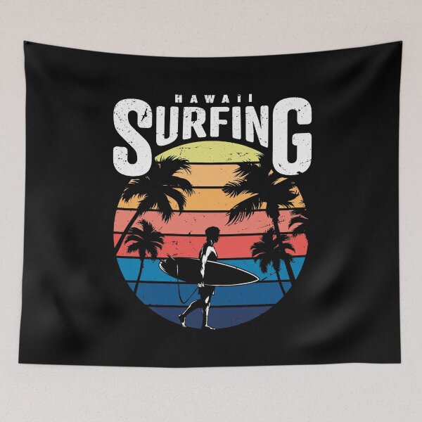 Item preview, Retro Hawaii Surfing-Ride the wave designed and sold by anes18.