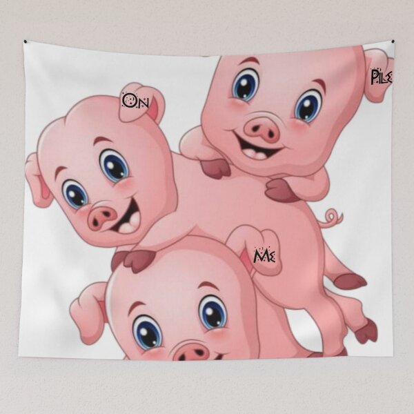 Item preview, Pig Pile On Me designed and sold by BellsPainting.