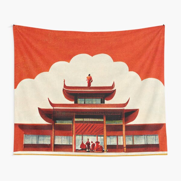 Minimal Temple Tapestry