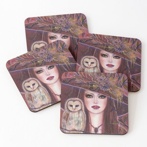 Item preview, Cornelia Witch with owl fantasy art by Renee Lavoie designed and sold by Renee Lavoie.