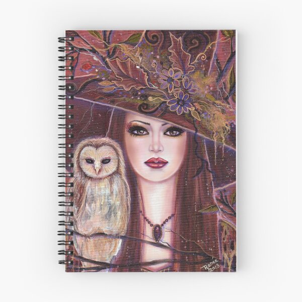 Item preview, Cornelia Witch with owl fantasy art by Renee Lavoie designed and sold by Renee Lavoie.
