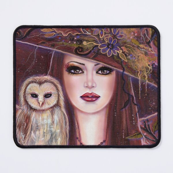 Item preview, Cornelia Witch with owl fantasy art by Renee Lavoie designed and sold by Renee Lavoie.