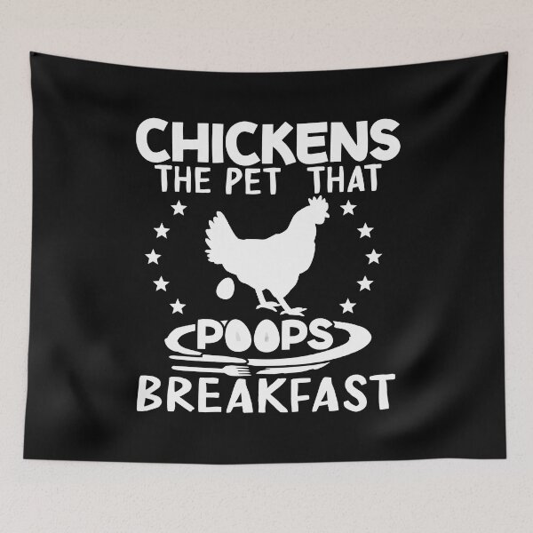 Item preview, Chickens The Pet That Poops Breakfast designed and sold by NAJRAN.