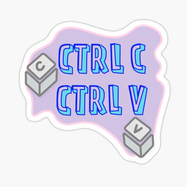"Copy Paste" Sticker for Sale by youdaproduct | Redbubble