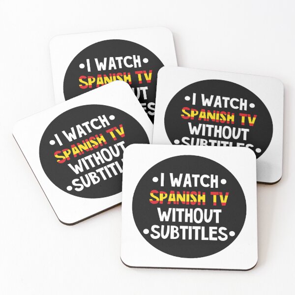 Item preview, I watch Spanish TV series without subtitles designed and sold by AnnaRuz.