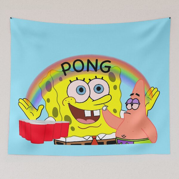 Item preview, Pong Spongebob Art designed and sold by halave.