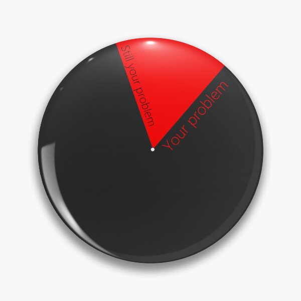 Item preview, Not My Problem Pie Chart designed and sold by JadeTheVixen.