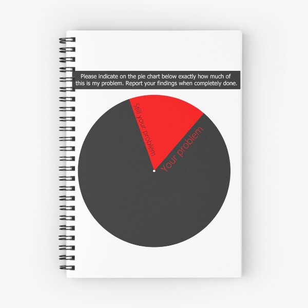 Item preview, Not My Problem Pie Chart designed and sold by JadeTheVixen.
