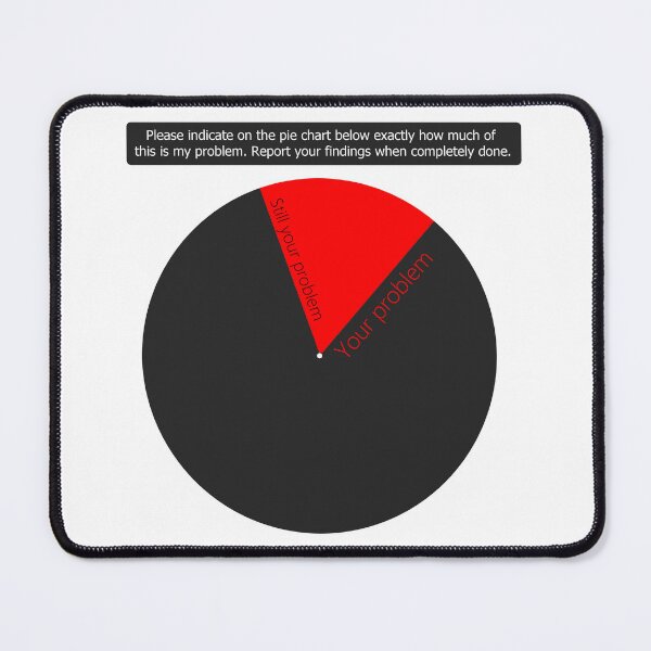Item preview, Not My Problem Pie Chart designed and sold by JadeTheVixen.