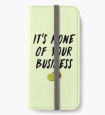 HS1 - Stile Album Kiwi Lyrik Design iPhone Flip-Case/Hülle/Skin