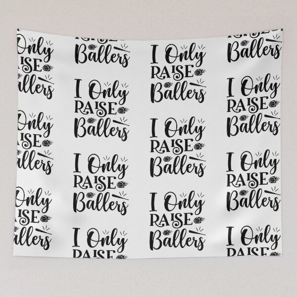 Item preview, I Only Raise Ballers lover mother baseball coach female women Vacation Inspiration Joy Mood designed and sold by DesignByHeartUK.