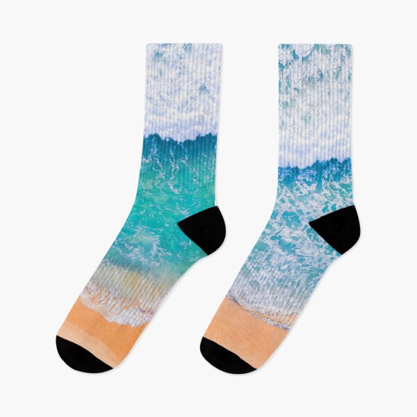 Item preview, Beach sand and ocean waves beautiful summer vacation graphics tee designed and sold by cizito.