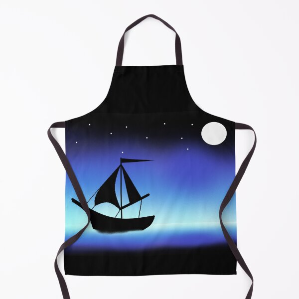 Item preview, Boat on a night sea designed and sold by Lellabuddy.