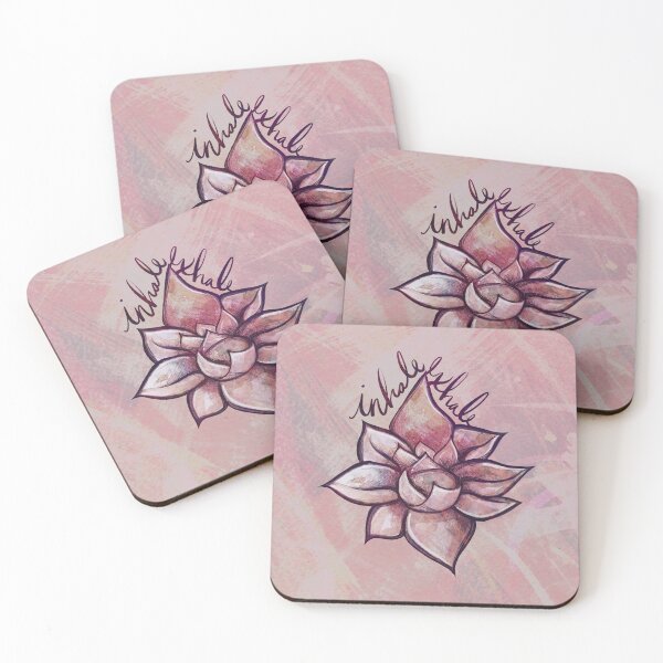 Item preview, Inhale Exhale Lotus Blossom Pink designed and sold by FrictionMaxxing.