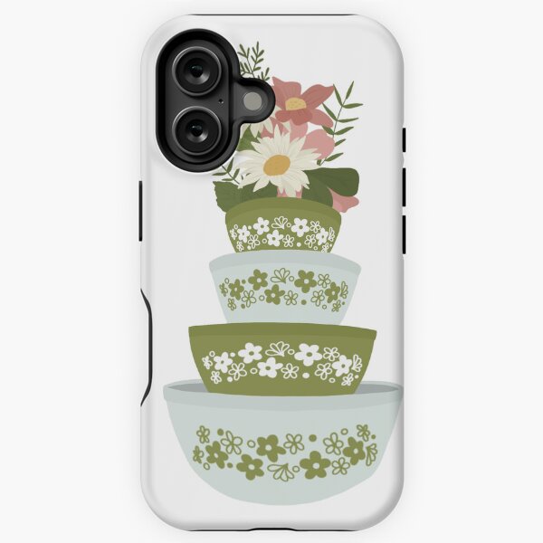 Artikel-Vorschau von Crazy Daisy Spring Blossom Pyrex inspirierte Rührschüsseln, designt und verkauft von ThriftedBurrow.