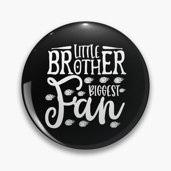 Item preview, Little Brother Biggest Fan baseball lover baseball coach Inspiration Joy Mood designed and sold by DesignByHeartUK.