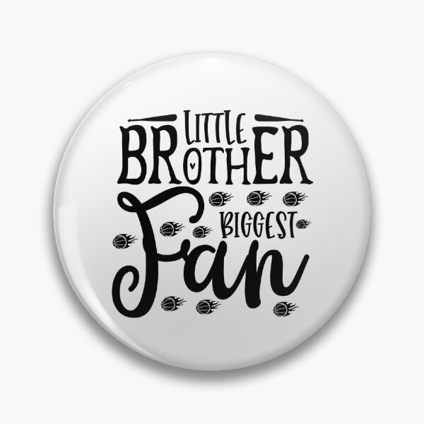 Item preview, Little Brother Biggest Fan baseball lover baseball coach Inspiration Joy Mood designed and sold by DesignByHeartUK.