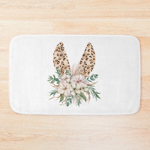 Item preview, Cute floral bunny ears watercolor illustration designed and sold by tiana-geo.