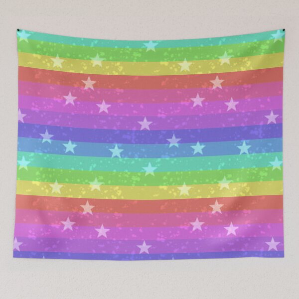 Item preview, Rainbow Stripe Sparkle designed and sold by LanDiMonk.
