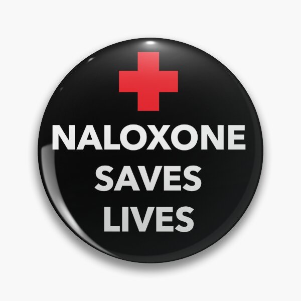 Item preview, Naloxone Saves Lives Round designed and sold by astandley5.