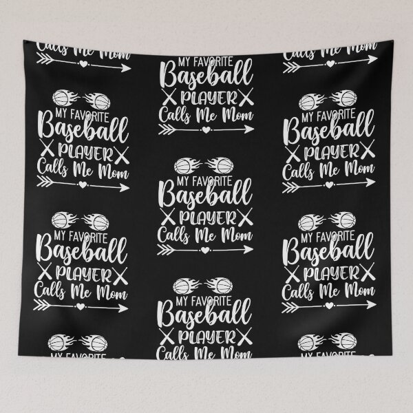 Item preview, My Favorite Baseball Player Calls me Mom mother baseball coach female women Vacation Inspiration Joy Mood designed and sold by DesignByHeartUK.