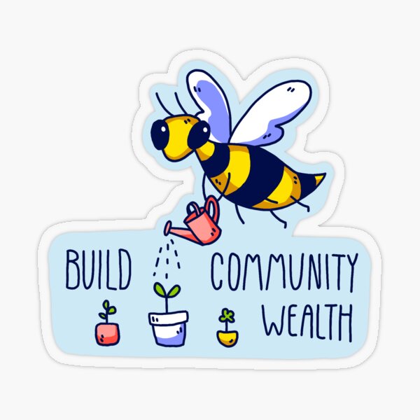 Build Community Wealth Transparent Sticker