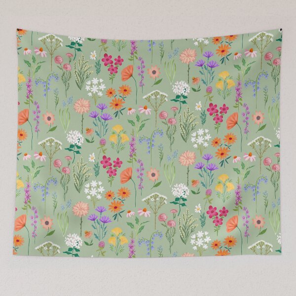 Item preview, Prado de flores silvestres designed and sold by Papergrape.
