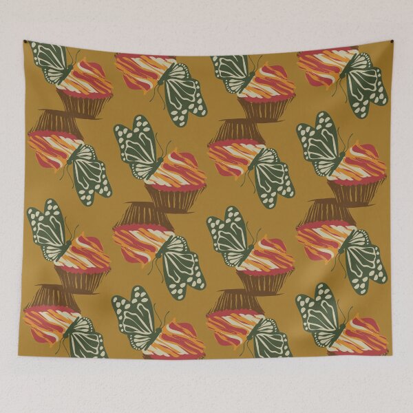 Item preview, butterfly and cupcake designed and sold by kim tang.