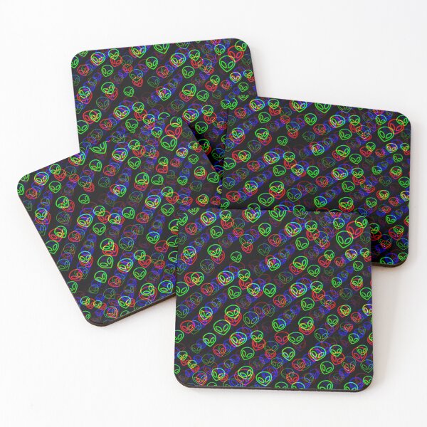 Item preview, RGB Alien Outline Glitch designed and sold by BigTexFunkadelic.