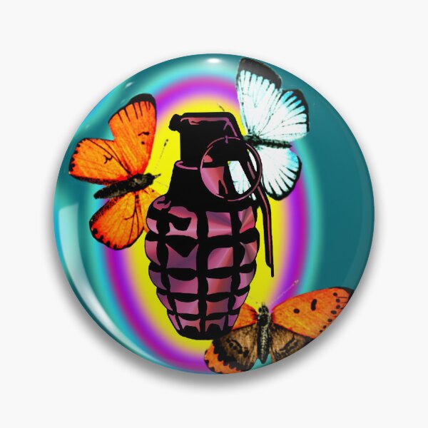 Item preview, butterfly grenade designed and sold by sandpiperstudio.